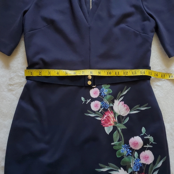Ted Baker London Norraa Fantasia Shealth Bodycon Dress Size 8 - Picture 9 of 11